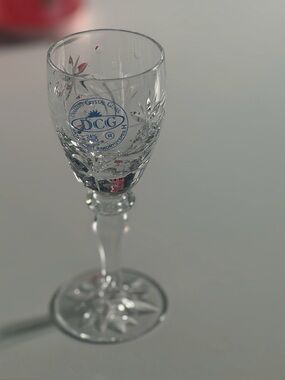 6pieces DC Cut Crystal Wine Goblet - Clear